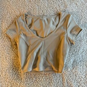 Women's Beige Crop Top